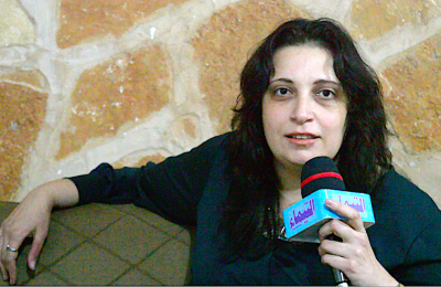 المخرجة السينمائية المصرية نانسي كمال في الحامة-التيماء